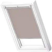 Velux Origineel Verduisterend Rolgordijn (DKL) Wit Kozijn, MK04, Light Taupe