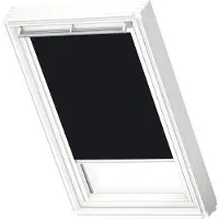 Velux Origineel Verduisterend Rolgordijn (DKL) Wit Kozijn, SK06, Black