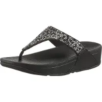 FitFlop Lulu crystal-mix toe-post sandals