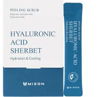Mizon Hyaluronic Acid Sherbet Peeling Scrub – Zachte, verzorgende peeling 40 St