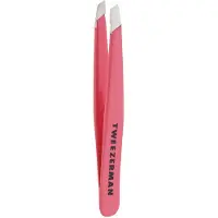 Tweezerman Mini Slant Tweezer Schuin mini pincet, Roségoud Pincet 1 st Geranium