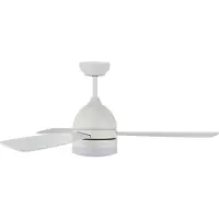 Lucci air Vector Plafondventilator 35 W (Ø x h) 130 cm x 10 cm Wit Met afstandsbediening