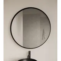 Gliss Design Asteri ronde spiegel 60cm mat zwart