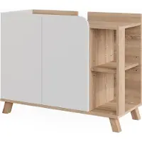 Vicco Wastafelonderkast Karen Sonoma/Wit 80 x 65 cm met 2 deuren, Model 54658