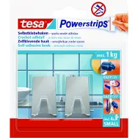 TESA 2x Powerstrips Haken S Metaal
