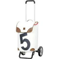 Andersen Shopper Shopper 'Alu Star 360°' bruin / zwart / wit
