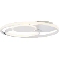 Brilliant Plafondlamp Runda 50cm 3-rings wit