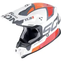 Scorpion VX-16 Evo Air Analog Zwart Roze Crosshelm Maat XS
