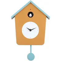 Karlsson - Wandklok Cuckoo Light Geel