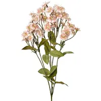 Clayre & Eef Kunstbloem - Zijden 63 cm Beige Kunststof Kunstbloemen