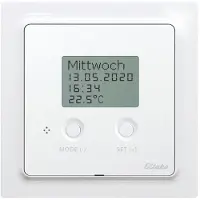 Eltako FTAF55ED/230V-wg Temperatuurregelaar FSK 868 MHz Inbouw (in muur of meubel) Schakelvermogen (max.) 4000 VA Bereik max. (in het vrije veld) 30 m