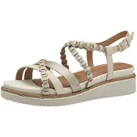 Tamaris Sandalen met riem taupe