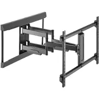 Accsup Support mural orientable et inclinable TNEL 904 pour TV de 37" à 80" Noir