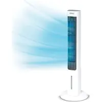 Livington ChillTower - Aircooler met waterkoeling - draagbare airconditioner met 3 niveaus - krachtige maxi-tower-luchtkoeler met tankvolume voor 12 uur koelen