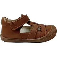 Naturino - Bede - Mt 27 - velcro bumper lederen gesloten sandalen - Cognac