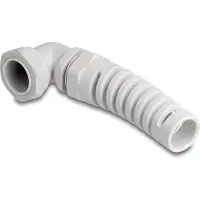 DeLOCK Kabelwartel met trekontlasting | 90° haaks | PG21 | 13-18 mm | IP68 | grijs | 1 stuk