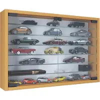 VCM MandosaXL glazen vitrines wandmontage 2 glazen deuren beuken decor.