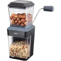 GEFU TRITO Notenmolen – Handmatige Hakmolen voor Noten, Chocolade en Koekjes – Met Opvanglade – RVS
