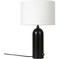 Gubi Gravity S tafellamp blackend steel - witte kap