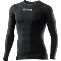 SIXS Mannen, Functioneel overhemd, Functioneel shirt met lange mouwen TS2 2.0 (3XL), Zwart, 3XL