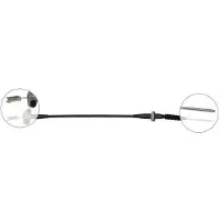 ABS Koppelingsbediening met kabel, 675 mm, met , geschikt voor onder andere SUZUKI WAGON