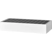Ledvance Solar Wandlamp met beweging & schemersensor | Rechthoek | 3000K | IP65 | Wit | 6W