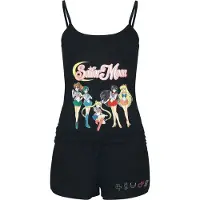 Sailor Moon - Anime Pyjama - Group - S tot 3XL - voor Vrouwen - zwart - Maat L
