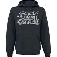 Ozzy Osbourne Trui met capuchon - Vintage Logo - S tot XXL - voor Mannen - zwart - Maat M