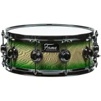 Fame Fortress Snare 14"x5,5" Green Burst - Snare drum