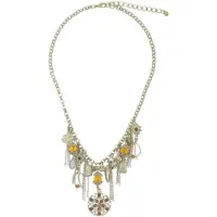 Behave – Ketting vintage goudkleur – 47 cm met hanger en bedels