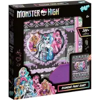 Totum Monster High Totum geheim dagboek secret diary versieren met 200 glittersteentjes - knutselset - speelgoed meisjes