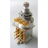 Göldo Push Pull Poti 500 kOhm logarithmisch 6 Pins - Potentiometer voor gitaar