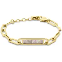 CO88 Collection - Goudkleurige schakel armband - 15+3CM