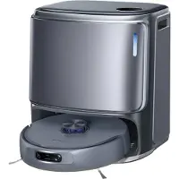 Narwal Freo Z10 Ultra Robotstofzuiger en Dweilcombinatie, Dual RGB-camera's en Chips, AI-vermijding, 8N Hoek-tot-rand Diepreiniging, Droog-Nat Scheiding, 18000Pa, Heetwaterwassing & Zelfledigen, Grijs