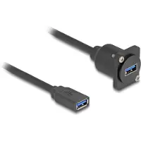 DeLOCK D-Type USB 5 Gbps Cable Type-A female to Type-A female black 20 cm
