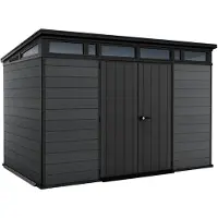 Keter Tuinhuis Cortina 117 - Kunststof - Antraciet - 218 X 340 X 226cm - 7,41m²