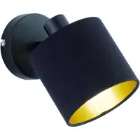 RL LIVE YOUR LIGHT Reality Leuchten 1-lichts spotlamp Tommy, zwart/goud
