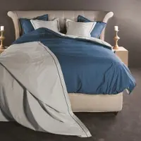 De Witte Lietaer Dekbedovertrek Bumblebee Medieval Blue Katoen-240 x 200 / 220 cm | Lits-Jumeaux