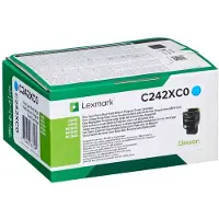 Lexmark Toner C242XC0 Cyaan Extra hoge capaciteit