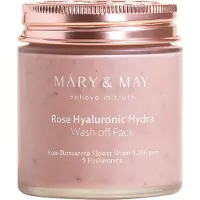 MARY & MAY - Rose Hyaluronic Hydra Wash Off Pack - 125 grams