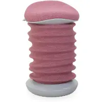 Topstar SITNESS 4D kruk, ergonomisch, actief zitten, gestoffeerde zadelzitting, in hoogte verstelbaar, 360° draaibaar, draaggreep, papyrus wit/roze