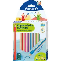 Pelikan kleurpotloden Griffix - 12 kleuren