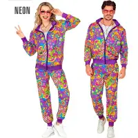 Finidi Neon Flower Power Trainingspak Paars
