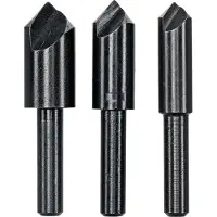 Bosch - 3-delige conische verzinkboor-set met 1 boorplaatje 8,0; 10,0; 12,0 mm