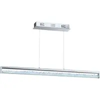 Eglo Hanglamp CARDITO 1 Pendellampe, Alu und Stahl und Glas, IP20, Wohnzimmerlampe Hanglamp, LED verwisselbaar, CCT (1 stuk)