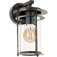 Eglo Valdeo Wandlamp Buiten - E27 - 27,5 cm - Koper Antiek