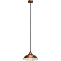 Eglo Vintage Auckland - Hanglamp - 1 Lichts - Ø260mm. - Koperkleurig