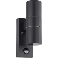 Eglo Riga 5 Wand S Zwart 2 Lichtpunten met Sensor