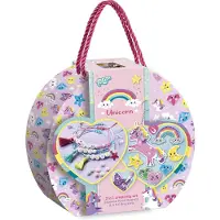 Creative Craft Group Unicorn 2 in 1 - Knutselkoffertje - Diamond paint magneten en armbandjes maken