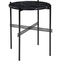 Gubi TS tafel Ø 40 cm zwart marmer